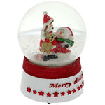 Merry Christmas musical snow globe 14 cm 2