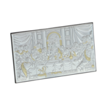 Silver plated icon of the Last Supper 11cm 2