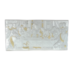 Silver plated icon of the Last Supper 50x25cm