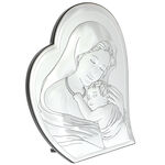 Ezüstözött ikon Szűz Mária szív 19cm 1