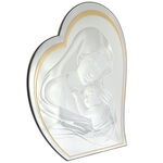 Ezüstözött szentkép Szűz Mária szív 43cm 1