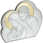 Silver plated icon Holy Family Cloud 20cm 1