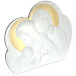 Holy Family silver plated icon cloud 45cm 1
