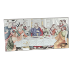 Icon of the Last Supper in silver colored finish 40cm 1