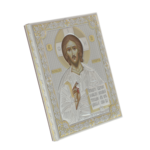 Exkluzív ezüstözött ortodox Jézus ikon 20cm 4