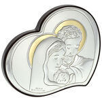 Iconic heart of the Holy Family 8cm 1