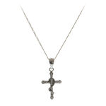Necklace with silver crucifix pendant 2