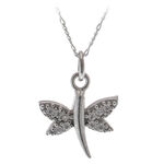 Silver Dragon-fly Necklace 1