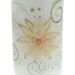 Golden Christmas Flower Candle 4