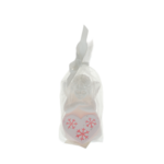White angel candle with heart 9cm 1