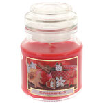 Gingerbread scented red candle 1