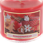 Gingerbread scented red candle 4