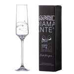 Spiral Diamante crystal champagne glass 190ml 1