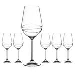 6 Glass Get for Wine Chrystal Venice 1
