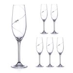 Crystal Champagne Glasses Silhouette 1