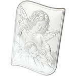 Guardian angel silver plated plaque 17cm 1