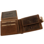 Male leather wolfhound wallet 3