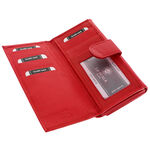 Women's wallet La Scala Luxury red black RFID 3