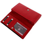 Women's wallet La Scala Luxury red black RFID 5