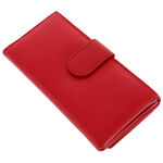Women's wallet La Scala Luxury red black RFID 7