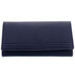 Women's wallet blue leather La Scala 19cm 2