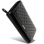 Women's Giultieri leather wallet black 1