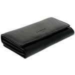 Women's leather wallet La Scala Luxury black 2