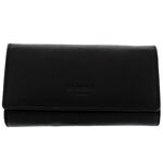 Women's leather wallet La Scala Luxury black 1