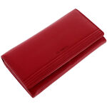 Women's red La Scala leather wallet 2