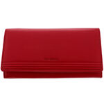 Women's red La Scala leather wallet 3