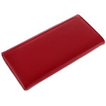 Women's red La Scala leather wallet 6