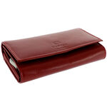 Vester Luxury red natural leather women's wallet 2