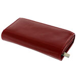 Vester Luxury red natural leather women's wallet 3