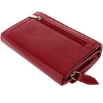 Women's La Scala Red Leather Wallet 3