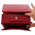 Women's La Scala Red Leather Wallet 5