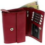 Women's La Scala Red Leather Wallet 6