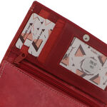 Large Leather Wallet for Women Giultieri Red 6