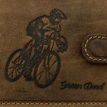 Men's Leather Wallet with Cyclist 7