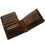 Men's Leather Wallet with Fish and Rod 3