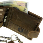 Leather Wallet with Classic Motor Chain 7