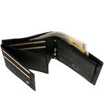 Black Motorcycle Chain Leather Wallet RFID 7
