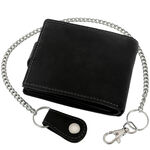 Black Leather Wallet with Chain Motor 4