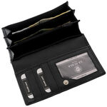 La Scala Luxury women's blue RFID leather wallet 7