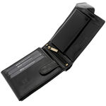 Fekete RFID bőr pénztárca Corvo 2