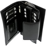 Black Leather Wallet for Women 2