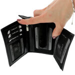 Black Leather Wallet for Women 4