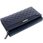 Women's Leather Wallet Giultieri Blue 1