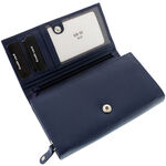 Women's Leather Wallet Giultieri Blue 3