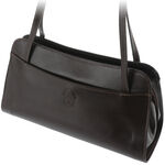 Luxury Line Leather Women's Brown Handbag 1