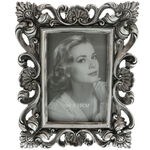 Antique silver color photo frame baroque 10x15 cm 1